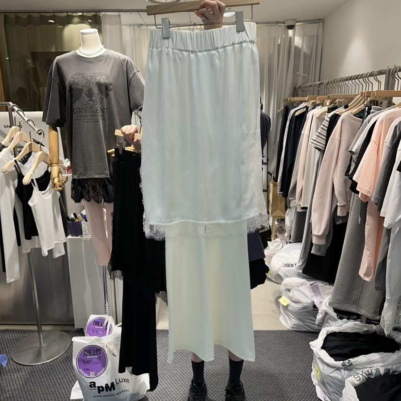 THE LOT韓國代購女士新品26春夏職業休閑熱賣人氣裙褲蕾絲THE LOT/	LOT裙褲