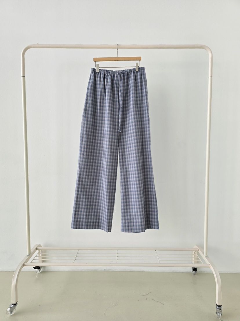 J SHOP韓國東大門直郵女裝新款26春夏推薦熱賣休閑褲格紋J_SHOP休閑褲