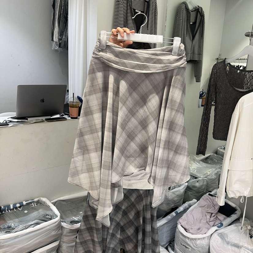 AUBE韓國代購女裝新款職業熱賣推薦時尚26春夏半身裙中短裙AUBE半身裙/中短裙