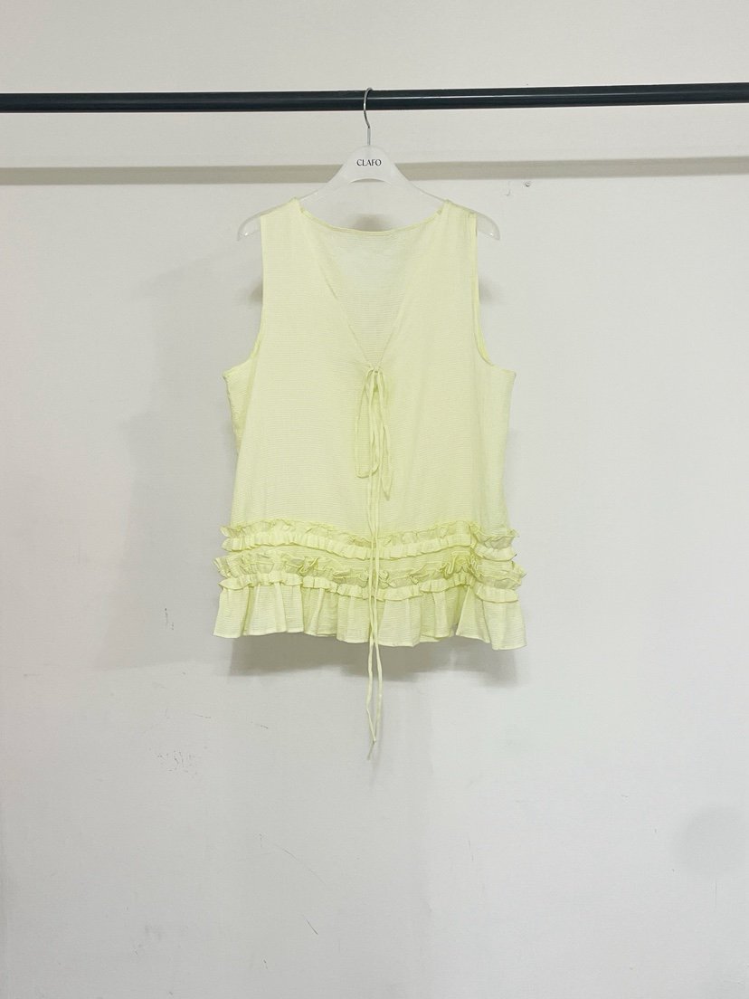 CLAFO韓國東大門代購女裝新品熱賣人氣推薦職業26春夏吊帶背心CLAFO吊帶/背心