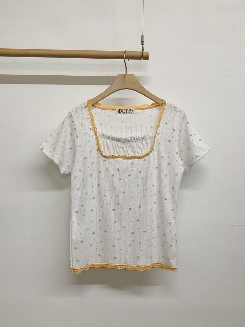 MORE THAN-P韓國東大門直郵女士新品職業休閑26春夏T恤MORE THANT恤