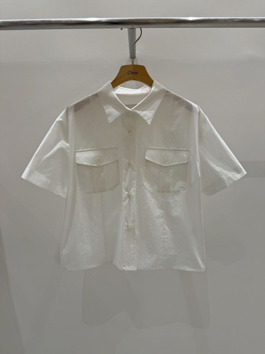 OREE韓國東大門代購女裝新品推薦熱賣26春夏休閑襯衫蕾絲衫OREE襯衫/蕾絲衫