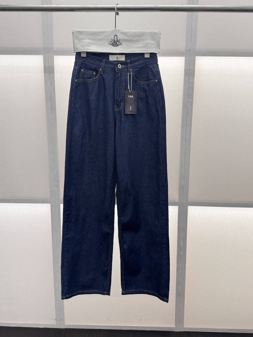 MILUI韓國直郵實拍女裝新品26春夏職業熱賣人氣休閑牛仔褲MILUI牛仔褲