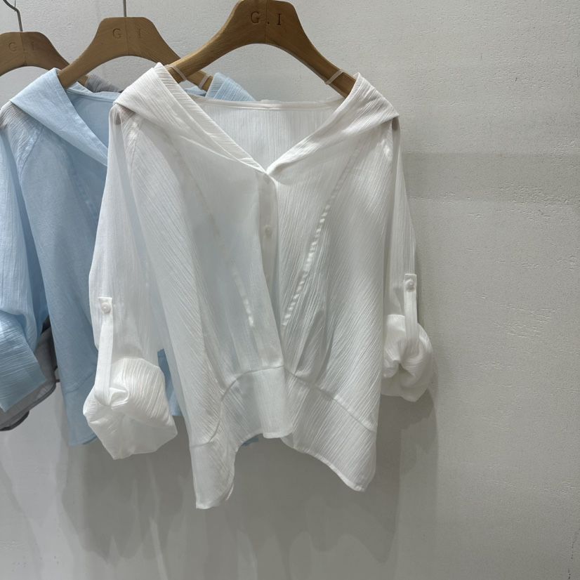 G.I-L韓國代購女裝新款推薦人氣休閑襯衫蕾絲衫不含內搭G.I-L襯衫/蕾絲衫