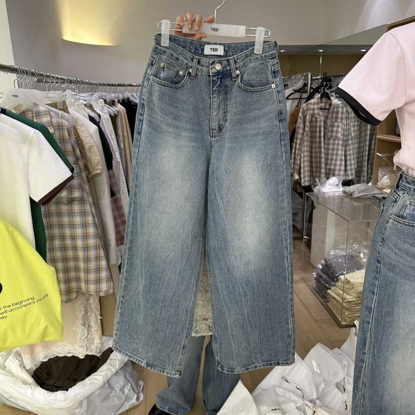 TED韓國東大門直郵女裝新品時尚推薦職業人氣26春夏牛仔褲TED牛仔褲