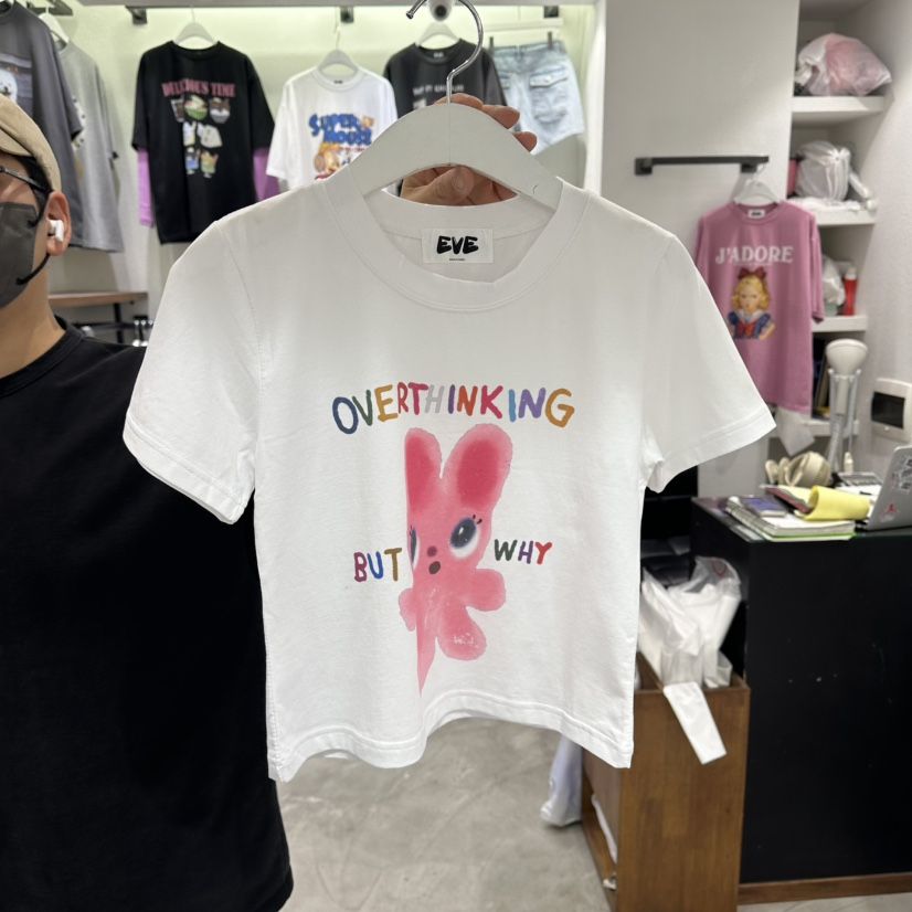 EVE韓國東大門直郵女裝新款休閑推薦時尚熱賣人氣T恤兔子EVET恤