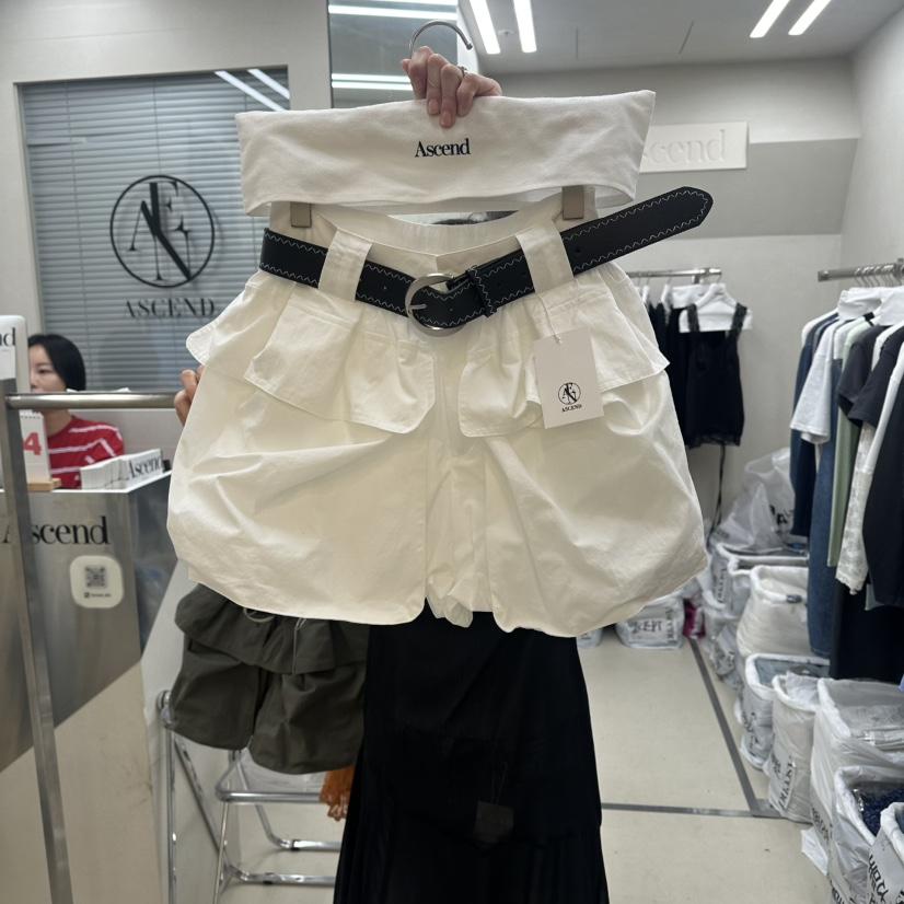 ASCEND韓國直郵女裝新品時尚26春夏熱賣人氣職業短褲含腰帶ASCEND短褲