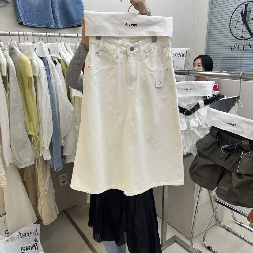 ASCEND韓國直郵實拍女裝新款熱賣時尚休閑26春夏短褲不含腰帶ASCEND短褲