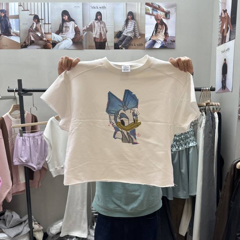 STICK WITH韓國東大門直郵女裝新款休閑時尚26春夏熱賣T恤STICK WITHT恤