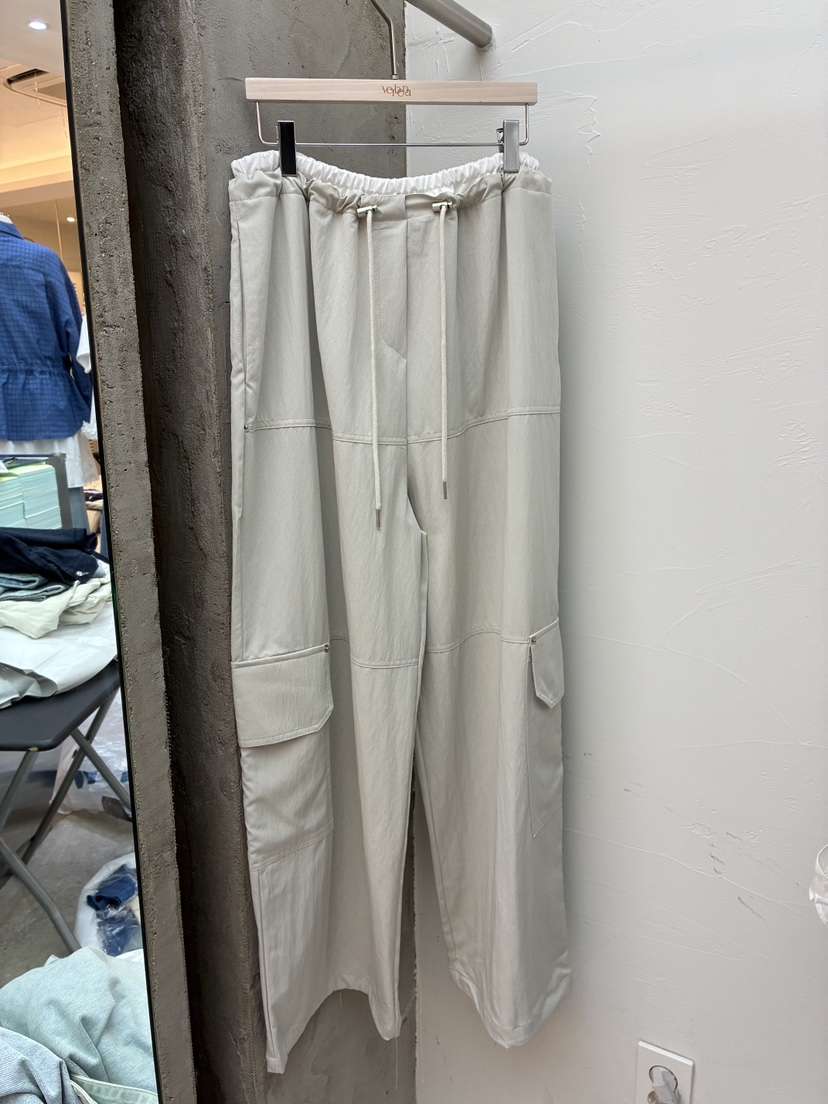 Verbena韓國代購女士新款時尚休閑推薦熱賣休閑褲工裝褲撞色Verbena休閑褲