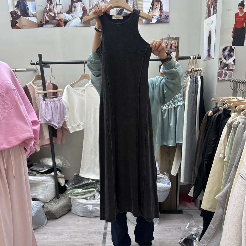 STICK WITH韓國東大門直郵女裝新品熱賣時尚26春夏連衣裙鏤空STICK WITH連衣裙