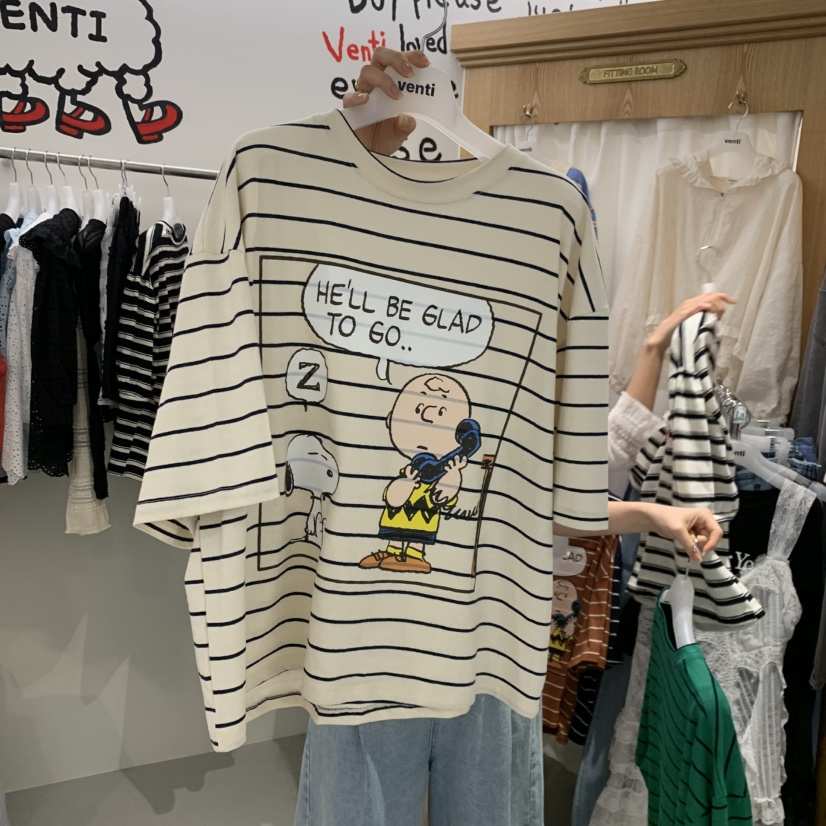 VENTI韓國東大門直郵女士新品職業休閑時尚26春夏人氣T恤VENTIT恤