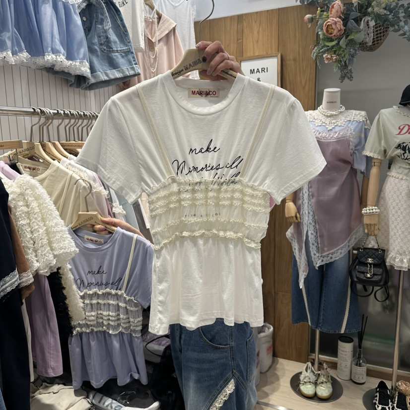 MARI CO韓國代購女裝新款時尚休閑推薦人氣職業T恤假兩件MARI COT恤