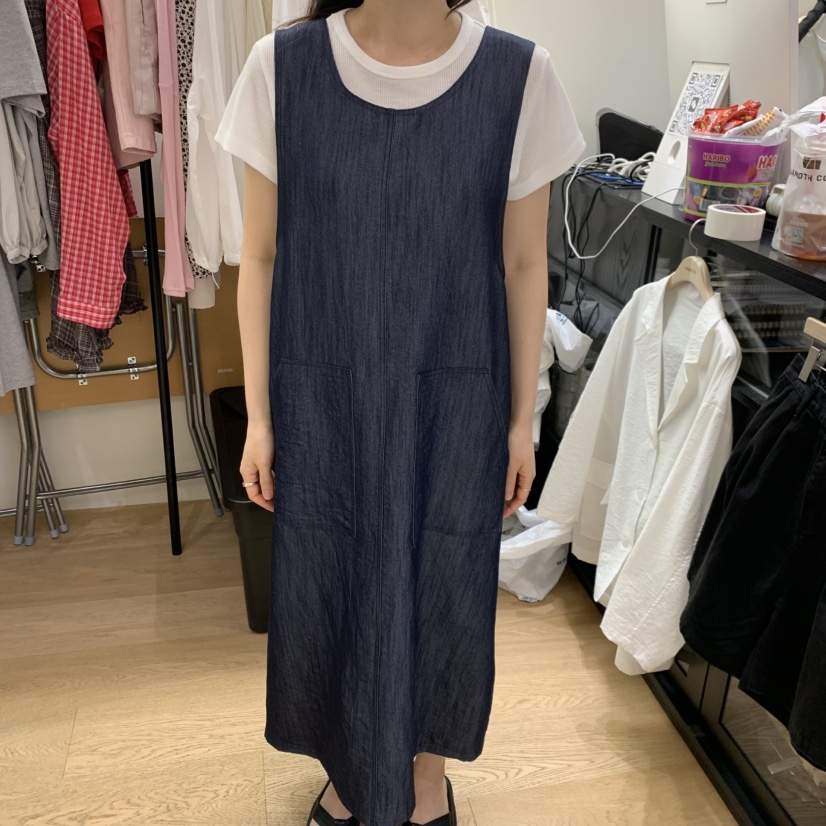 SPAGHETTI韓國直郵女士新品人氣熱賣職業26春夏連衣裙不含內搭spaghetti連衣裙