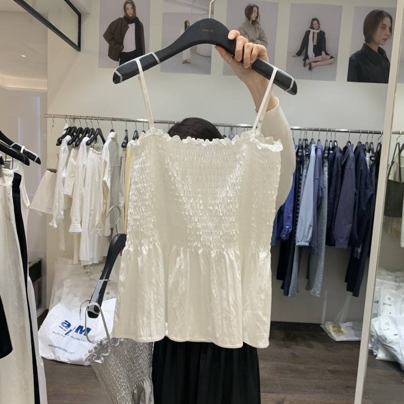 OURIN/THIS IS韓國直郵女士新款休閑職業熱賣26春夏吊帶背心OURIN/THIS IS吊帶/背心