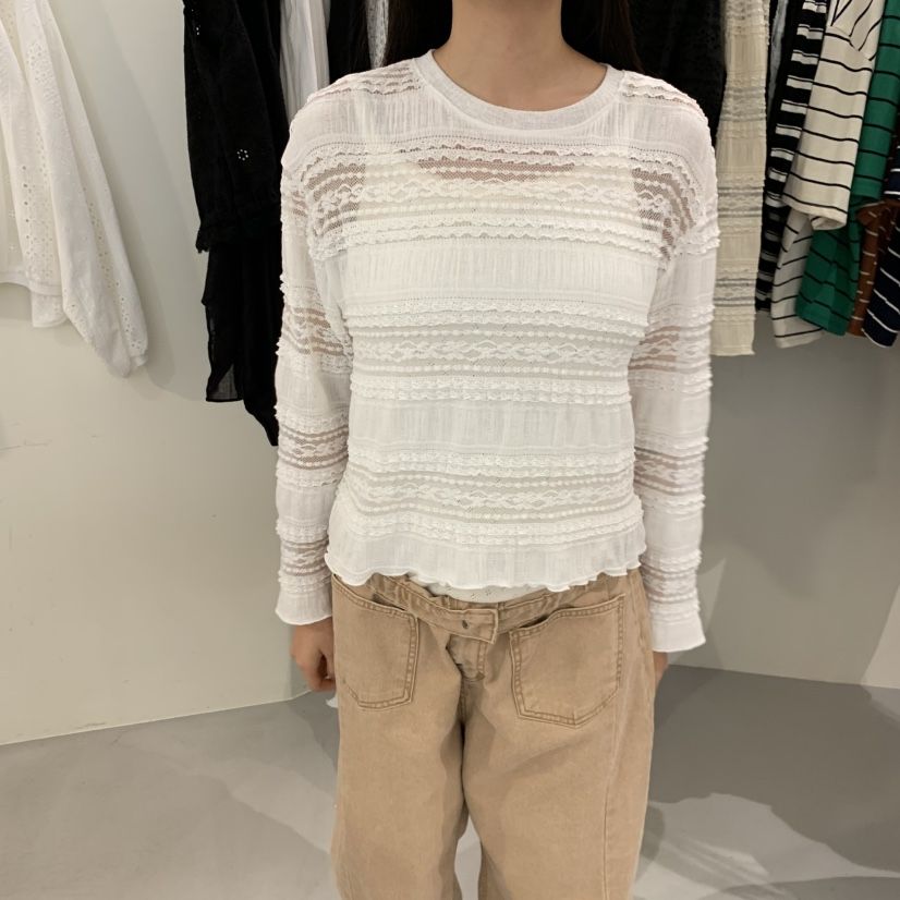 VENTI韓國直郵女士新款職業推薦26春夏人氣長袖T恤不含內搭VENTI長袖T恤