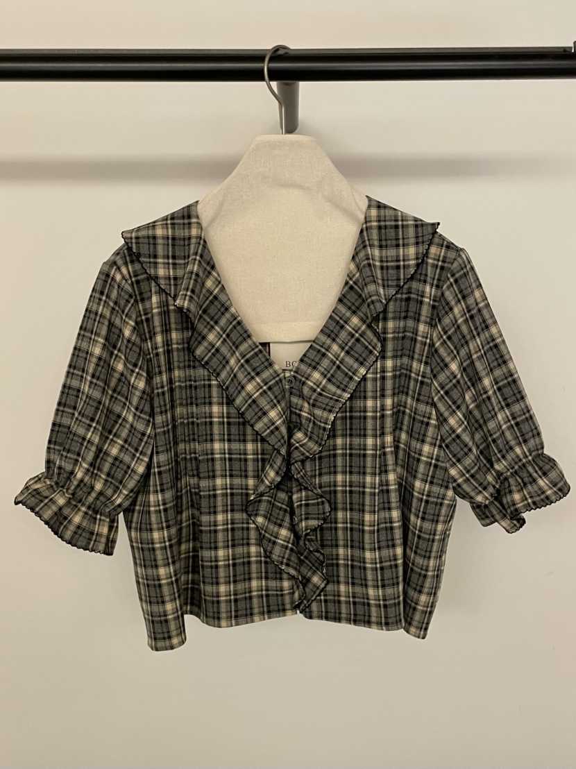 BOLD-A韓國直郵實拍女士新品人氣職業熱賣推薦襯衫蕾絲衫RE BOLD襯衫/蕾絲衫