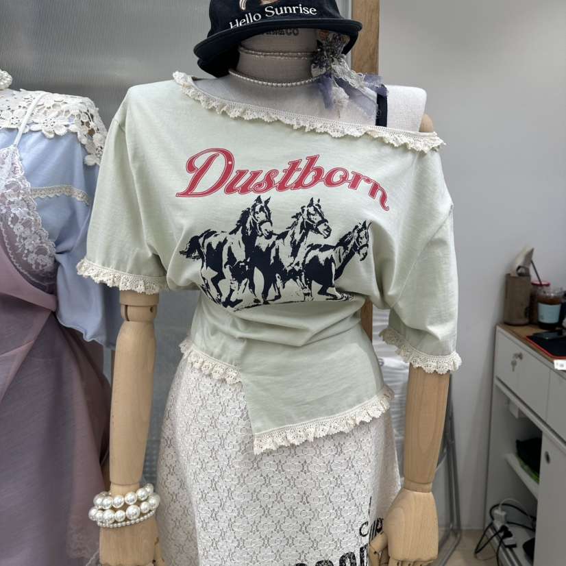 MARI CO韓國直郵女士新款26春夏時尚職業熱賣休閑人氣T恤MARI COT恤