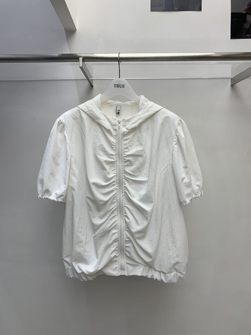 TRUE韓國直郵實拍女士新品26春夏職業推薦休閑人氣夾克褶皺TRUE夾克