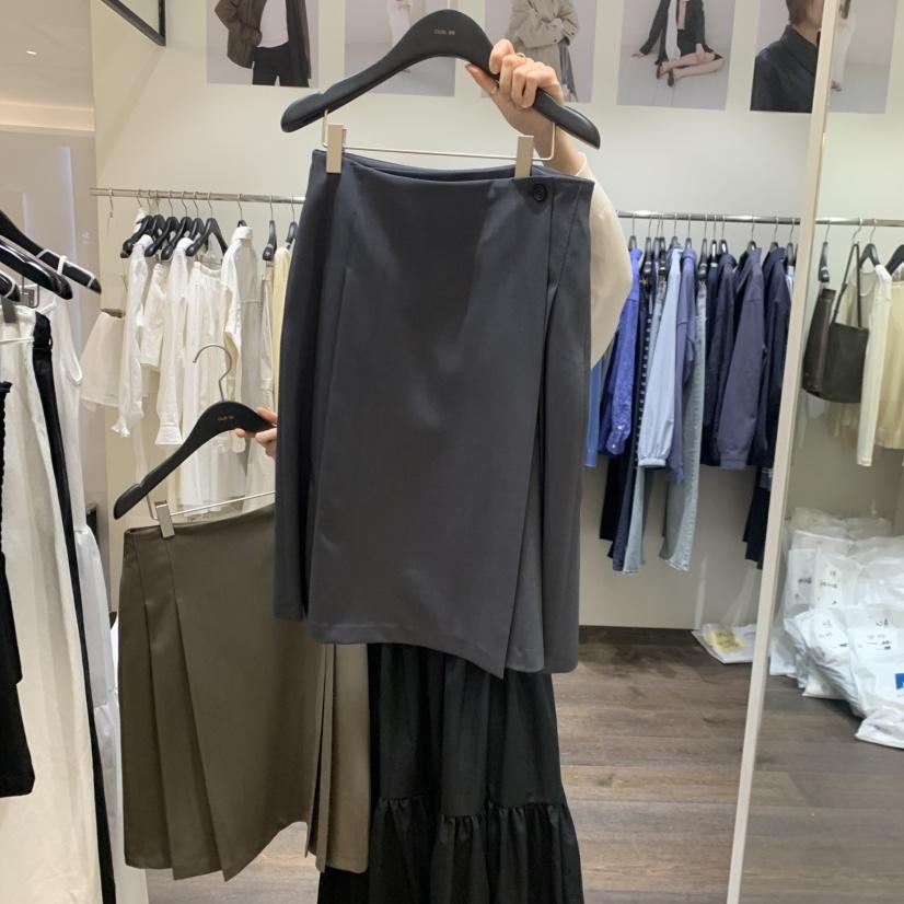 OURIN/THIS IS韓國代購女士新款休閑職業人氣半身裙中短裙OURIN/THIS IS半身裙/中短裙