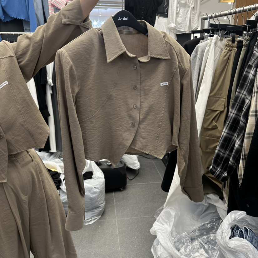 A-DEL韓國東大門直郵女士新品26春夏推薦人氣襯衫蕾絲衫A-DEL襯衫/蕾絲衫