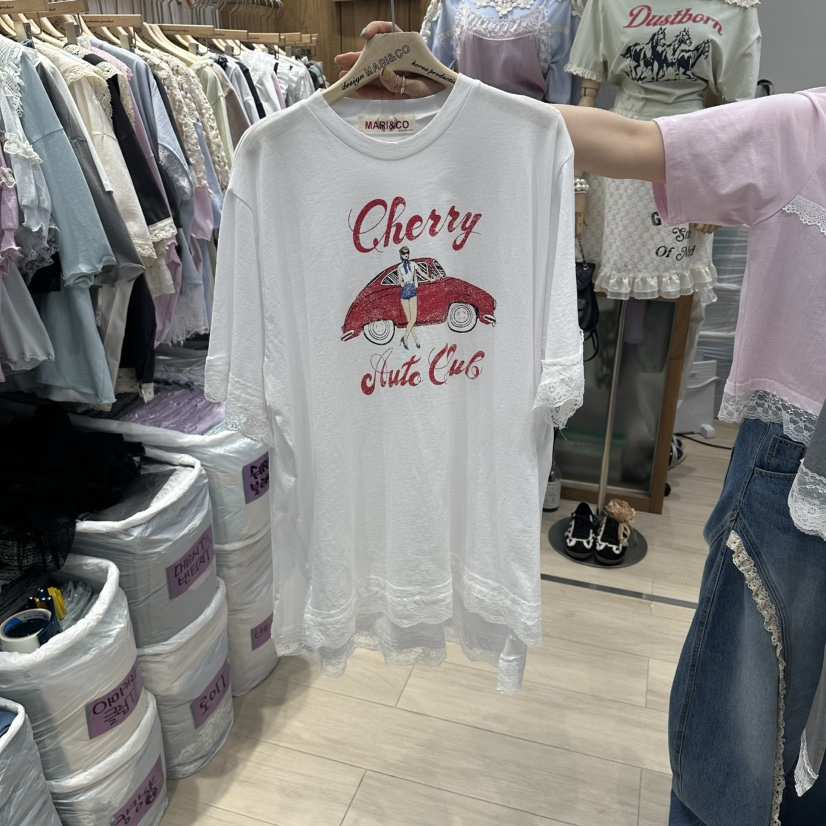 MARI CO韓國東大門直郵女士新款休閑26春夏熱賣職業推薦T恤MARI COT恤