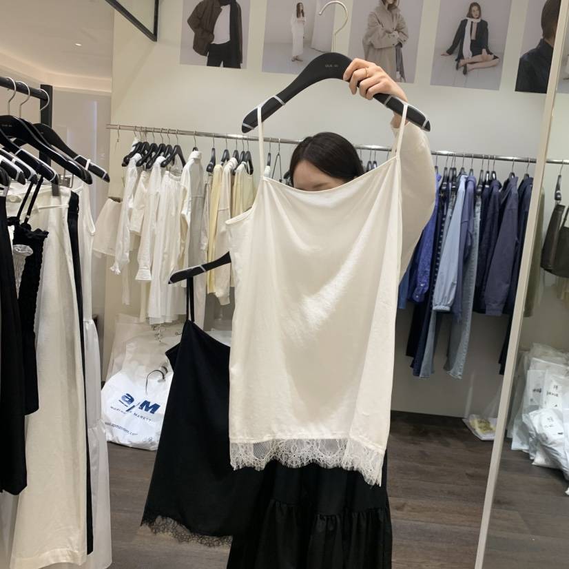 OURIN/THIS IS韓國東大門代購女裝新品26春夏吊帶背心蕾絲OURIN/THIS IS吊帶/背心