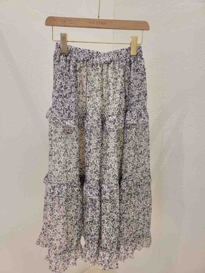 THE OTHER韓國直郵實拍女裝新品休閑時尚推薦長裙小碎花THE OTHER長裙