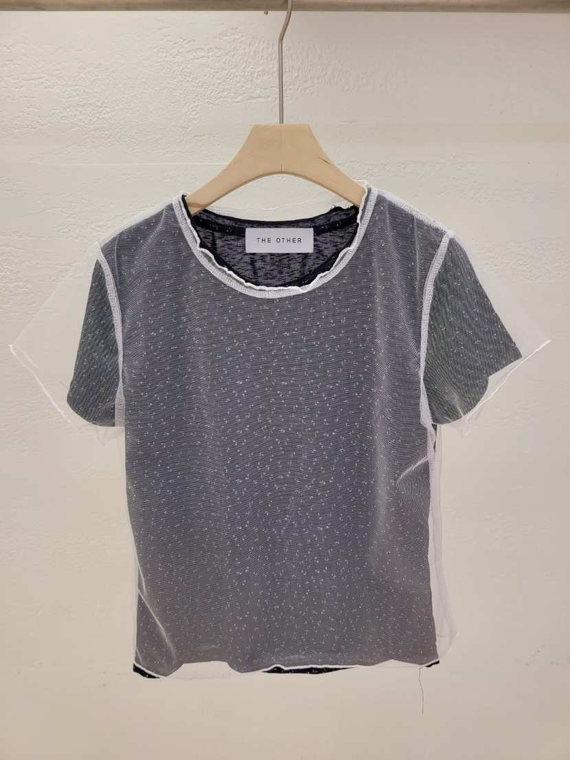 THE OTHER韓國東大門直郵女士新品熱賣26春夏人氣T恤透明THE OTHERT恤