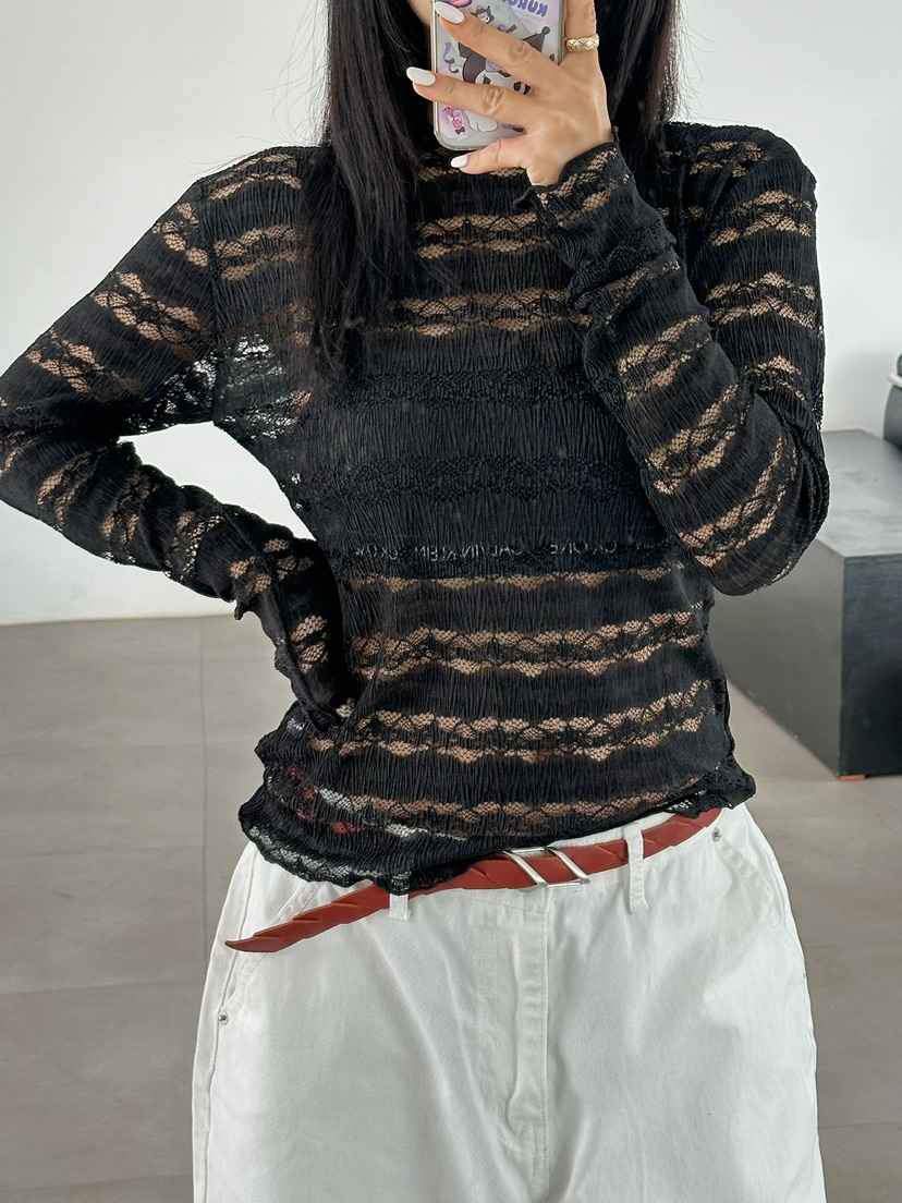 BYRING韓國東大門代購女裝新品時尚職業26春夏襯衫蕾絲衫BYRING襯衫/蕾絲衫