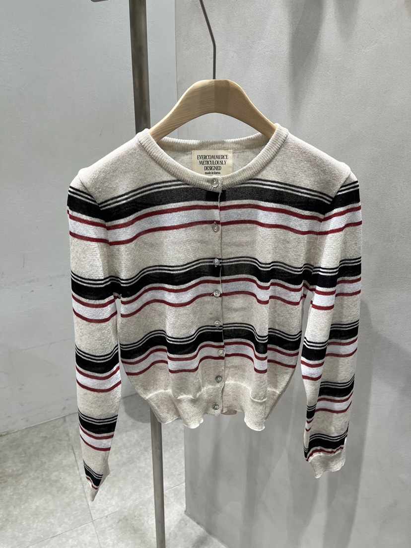 EVERCOMMERCE METICULOUSLY DESIGNED韓國東大門直郵女裝新款人氣針織衫亞麻EVERCOMMERCE METICULOUSLY DESIGNED針織衫