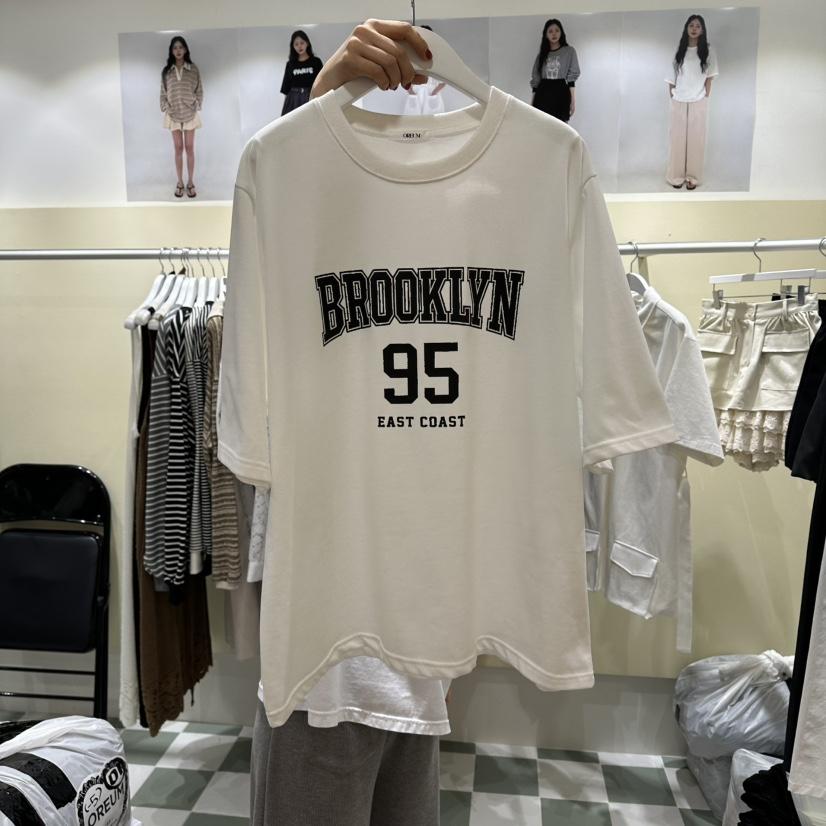 OREUM韓國直郵實拍女裝新品人氣休閑職業推薦熱賣時尚T恤OREUMT恤