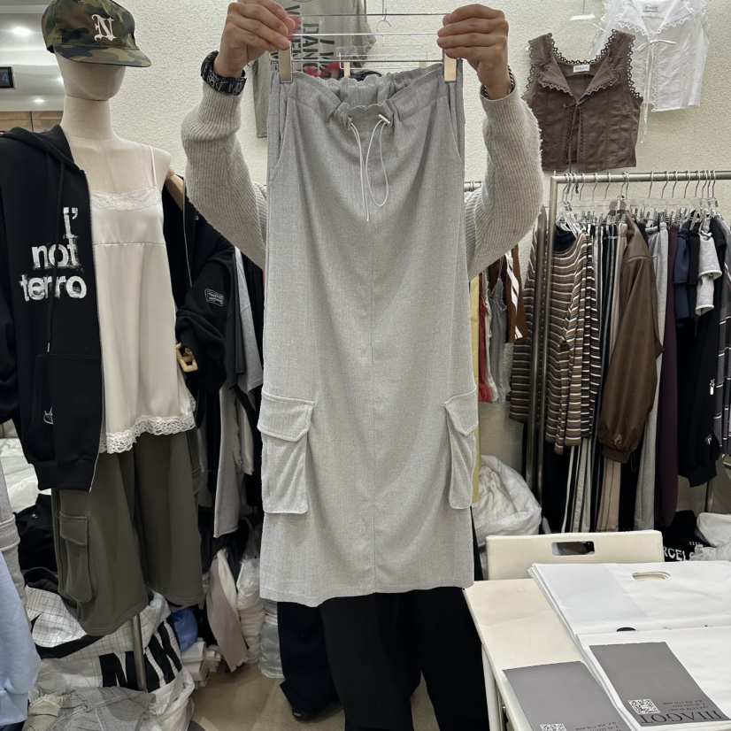 MAGOT韓國代購女士新品26春夏休閑職業人氣熱賣時尚推薦長裙IIIΛGOT/MAGOT長裙