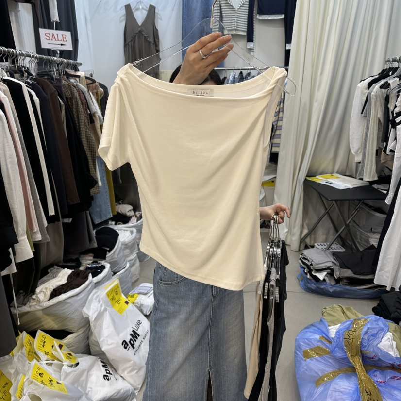 BILLION-L韓國東大門直郵女裝新款時尚休閑人氣熱賣職業T恤BILLION-LT恤