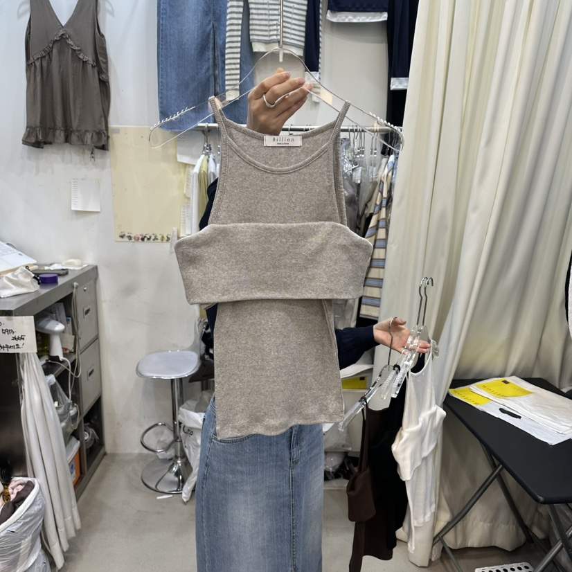 BILLION-L韓國東大門直郵女裝新款休閑人氣職業吊帶背心BILLION-L吊帶/背心