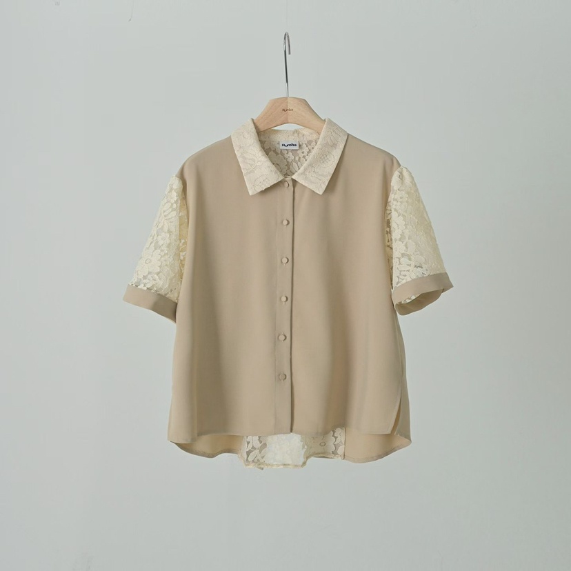 RUMBA韓國直郵女士新款職業熱賣推薦時尚休閑26春夏襯衫蕾絲衫RUMBA襯衫/蕾絲衫