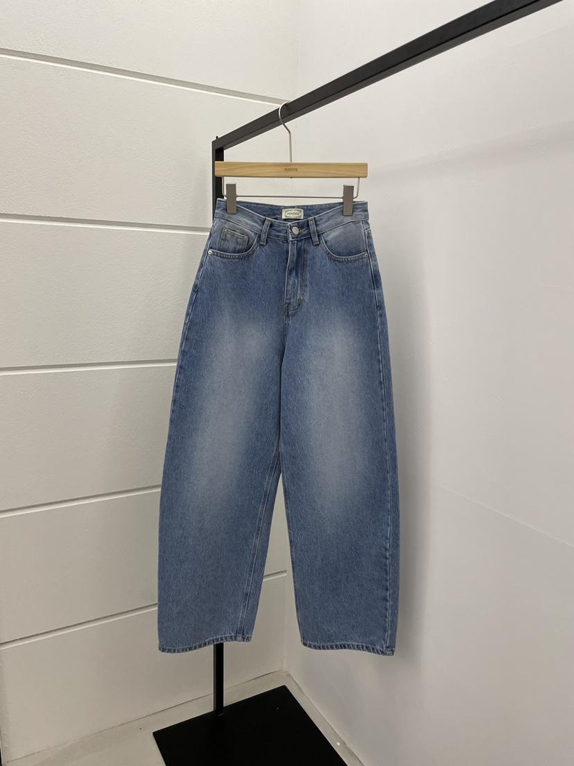 MOVENNE韓國直郵實拍女士新品休閑熱賣時尚26春夏職業牛仔褲MOVENNE牛仔褲