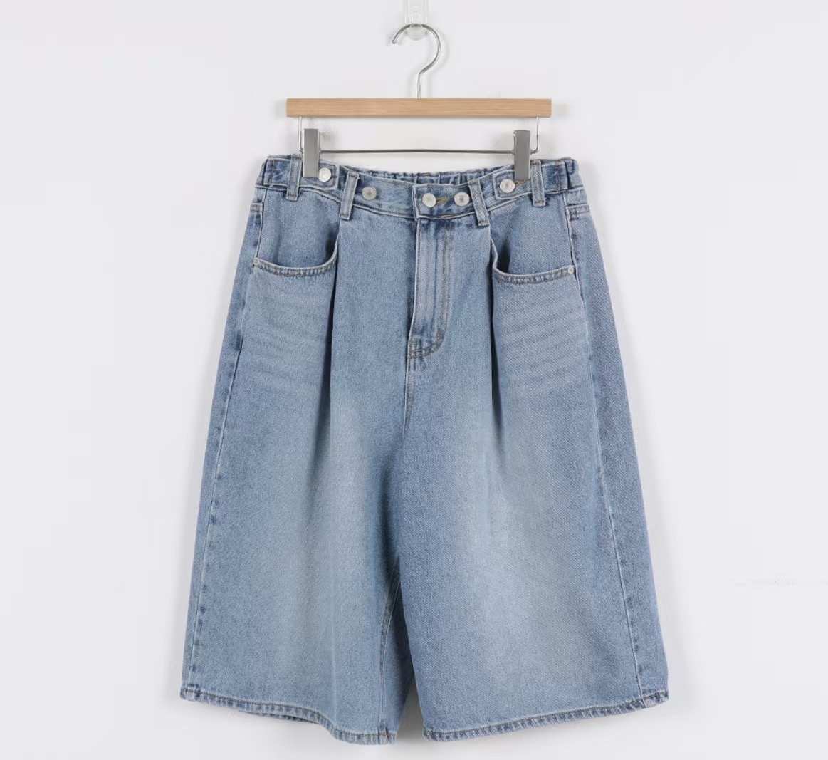 L V C韓國代購女裝新品推薦時尚休閑人氣職業短褲透明條紋L_V_C短褲