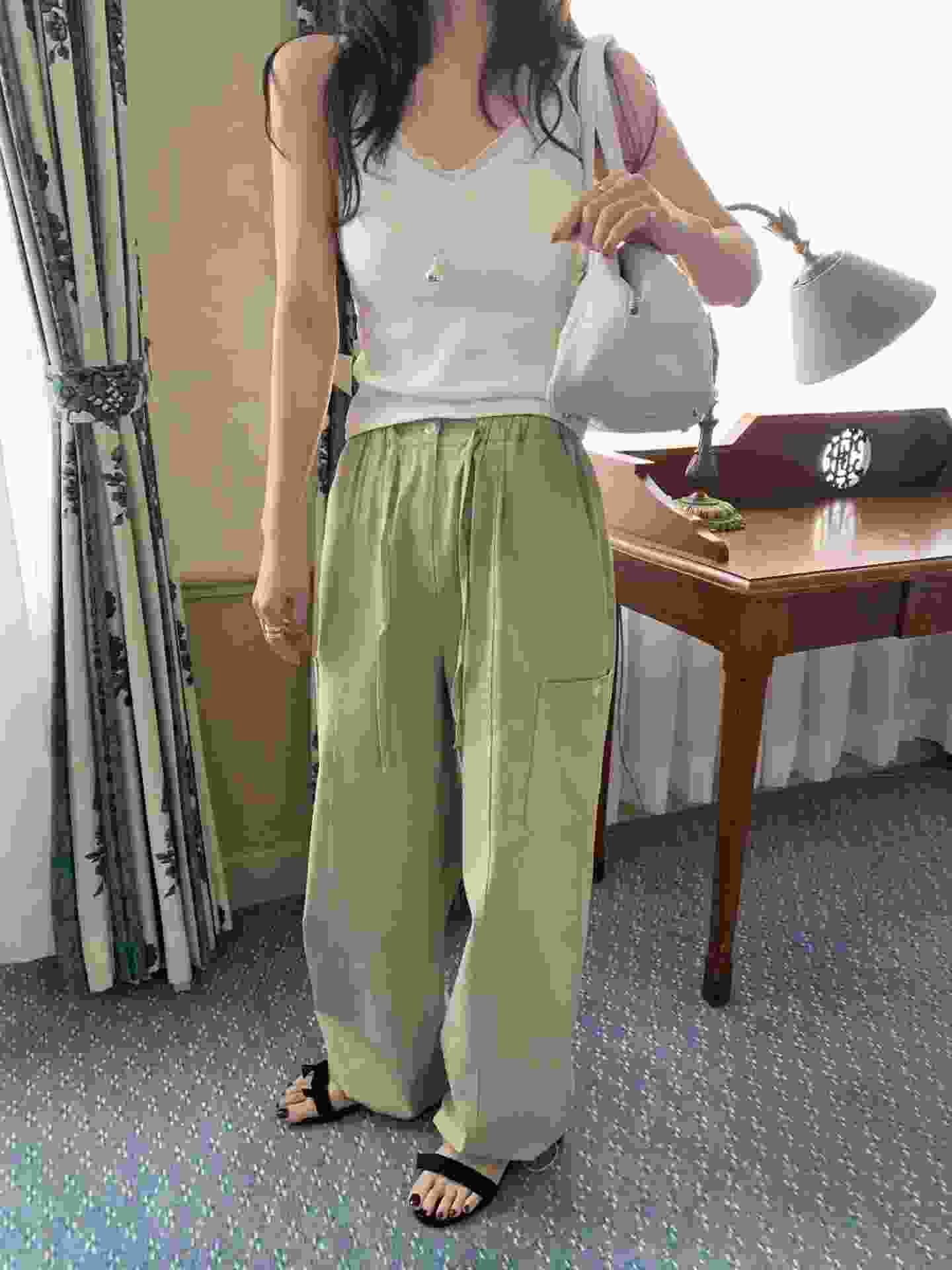 MELLOUNGE-멜라운지-T韓國東大門直郵女裝新款職業休閑褲MELLOUNGE-2件起休閑褲