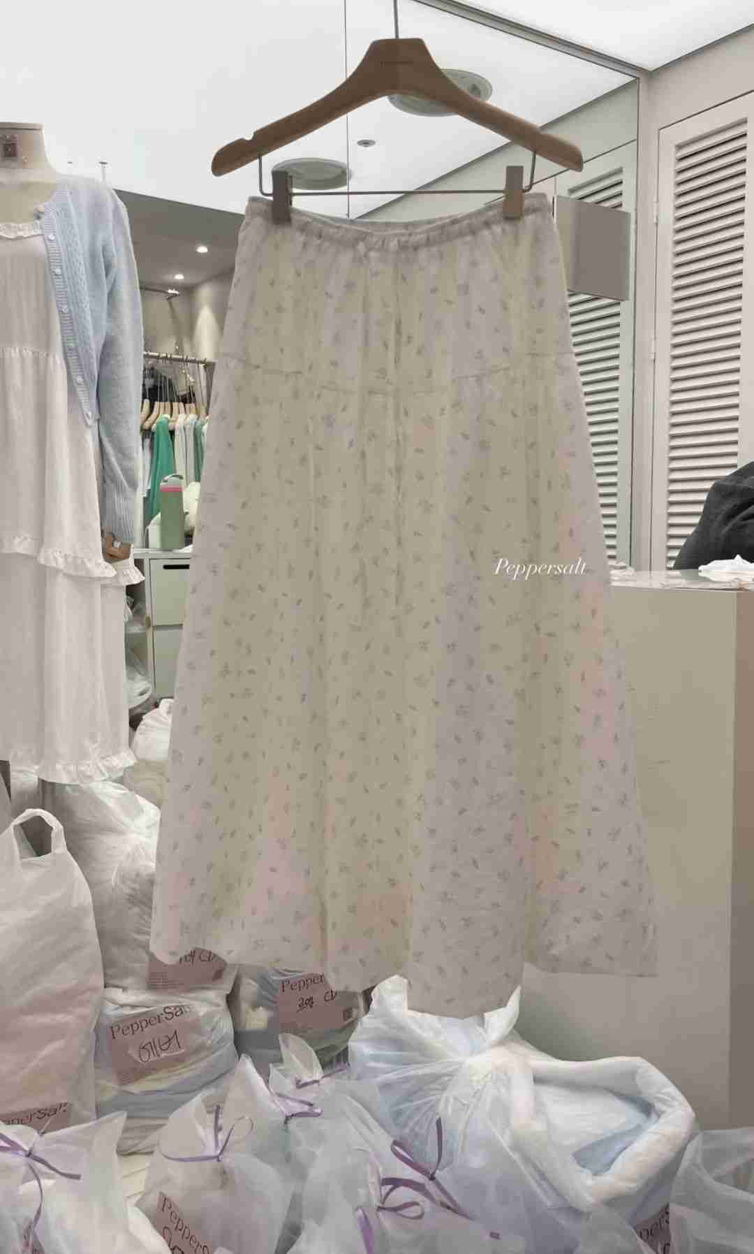 PEPPER 페페韓國代購女裝新款休閑時尚推薦26春夏職業長裙PEPPER-SEOUL長裙