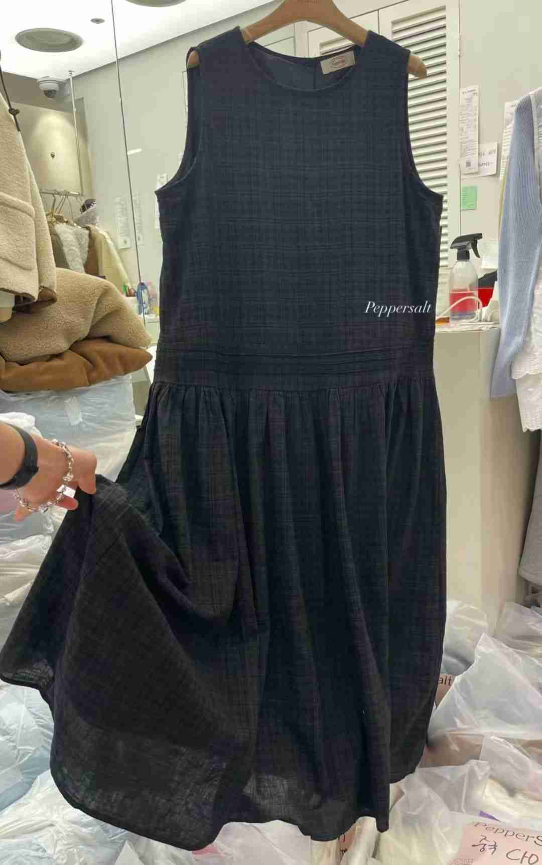 PEPPER 페페韓國代購女裝新品推薦時尚26春夏連衣裙格紋PEPPER-SEOUL連衣裙