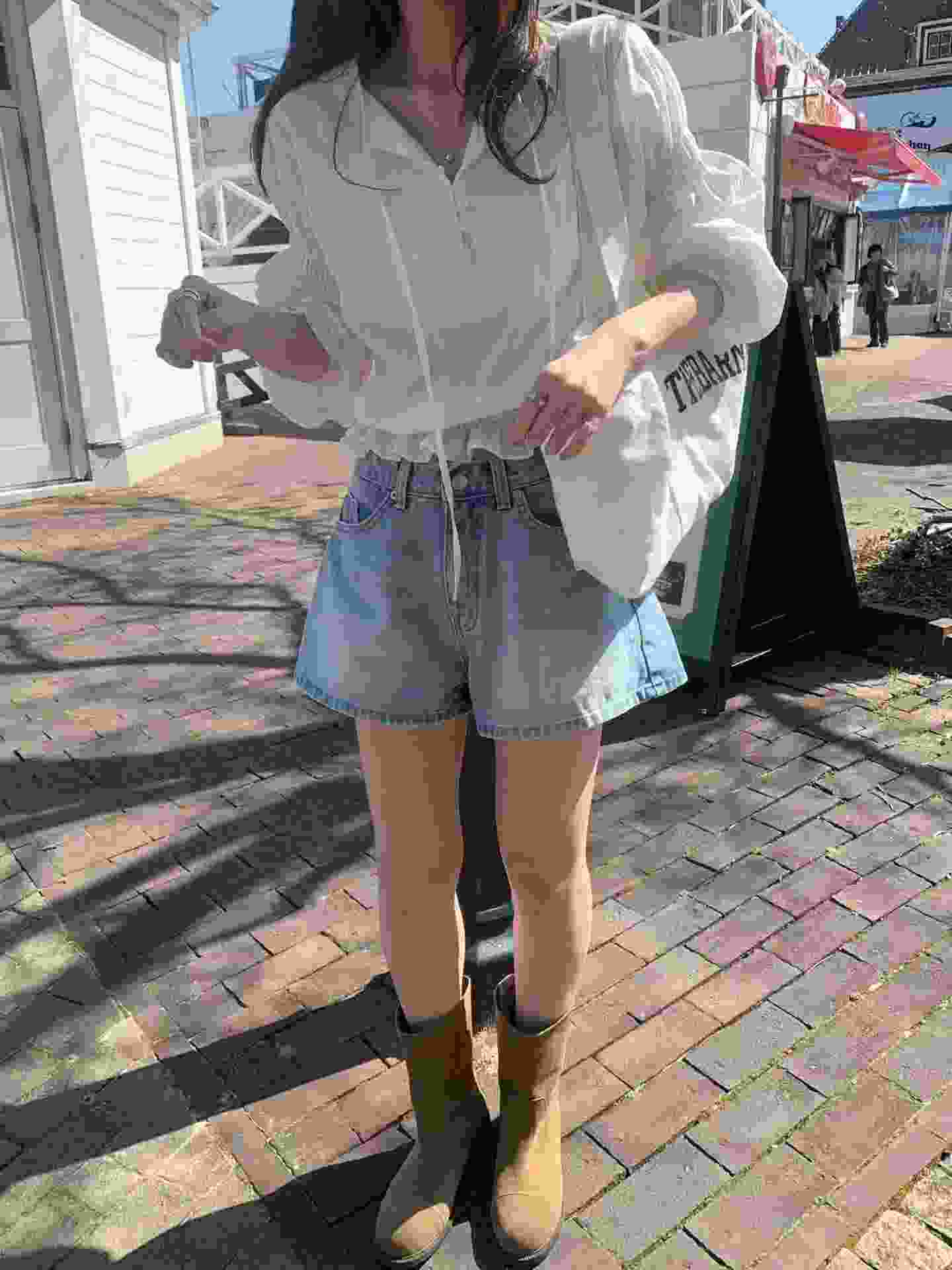 MELLOUNGE-멜라운지-T韓國東大門代購女裝新品休閑短褲短款MELLOUNGE-2件起短褲