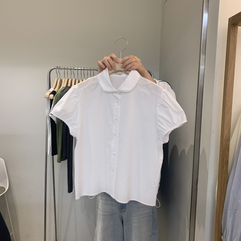 OUTRENE韓國直郵女裝新品熱賣26春夏推薦休閑職業襯衫蕾絲衫OUTRENE襯衫/蕾絲衫