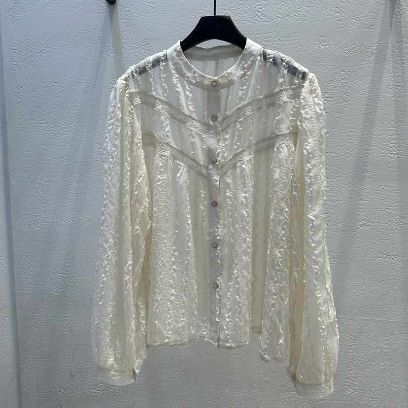 TRIPLE SEVEN韓國東大門代購女裝新款26春夏襯衫蕾絲衫蕾絲TRIPLE SEVEN襯衫/蕾絲衫