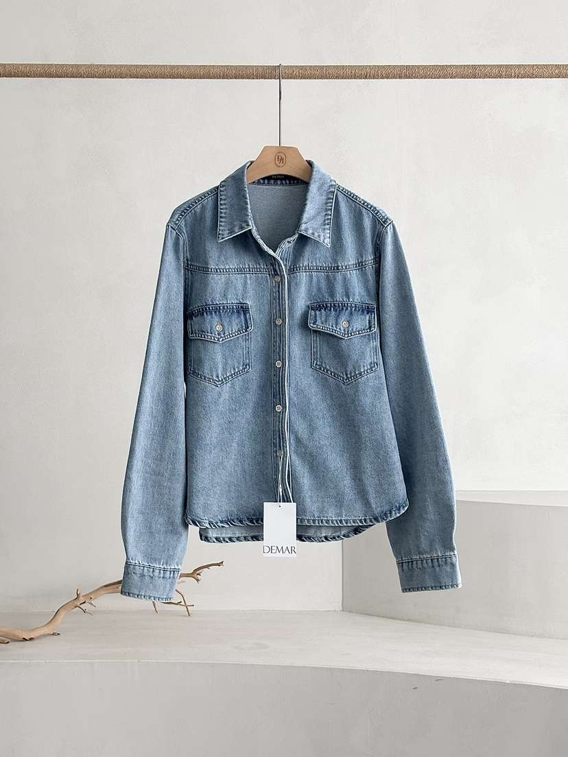 DEMAR韓國直郵實拍女裝新品熱賣休閑26春夏職業襯衫蕾絲衫DEMAR襯衫/蕾絲衫