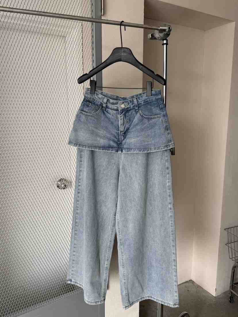 LARCENCICL/BESO韓國代購女士新品26春夏人氣熱賣牛仔褲LARCENCICL/BESO牛仔褲