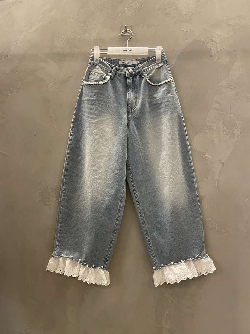 MULCUP韓國直郵女裝新品時尚人氣26春夏職業推薦熱賣牛仔褲MULCUP牛仔褲