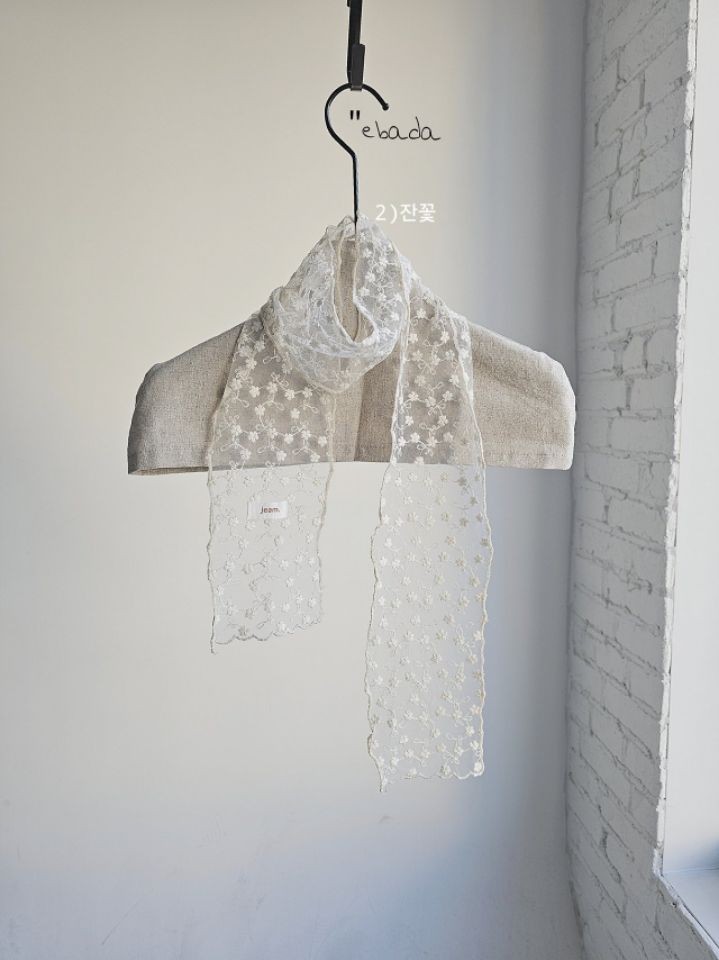 EBADA韓國直郵女裝新品時尚26春夏職業人氣推薦圍巾披肩蕾絲EBADA圍巾/披肩