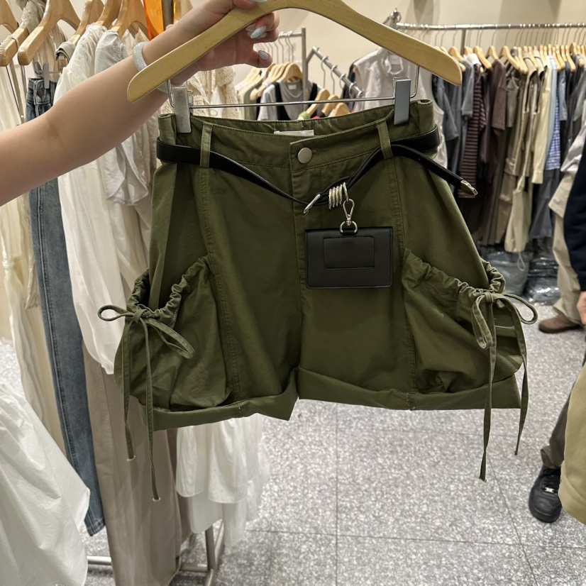 SOF韓國代購女士新品時尚熱賣休閑職業26春夏短褲不含腰帶褶皺SOF短褲