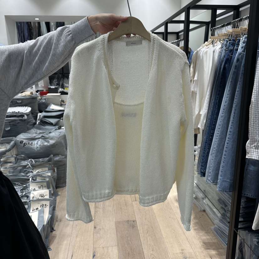 BRUNI/RICOTTA韓國直郵女裝新款熱賣時尚套裝羊毛衫開襟BRUNI/RICOTTA套裝